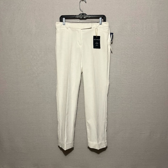 NWT Zac + Rachel slim leg white pants - size 8 - Picture 1 of 6